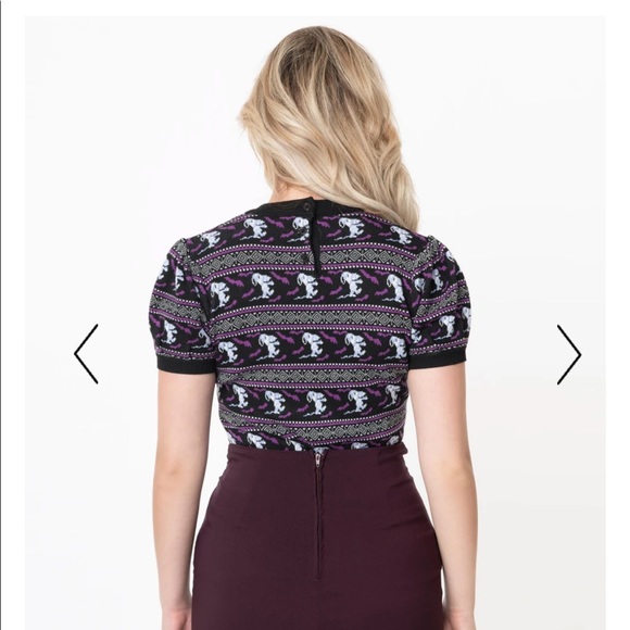 Peanuts x unique vintage spooky snoopy Paige sweater - Picture 3 of 10